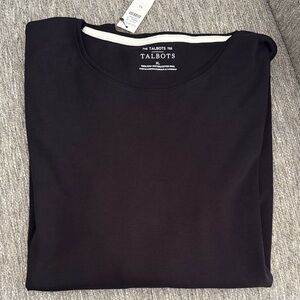 Talbots Elegant Black Top